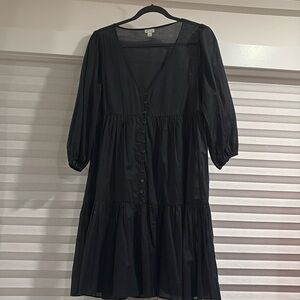 Jcrew cover up dress. Black small